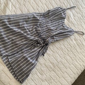 Striped spaghetti strap dress